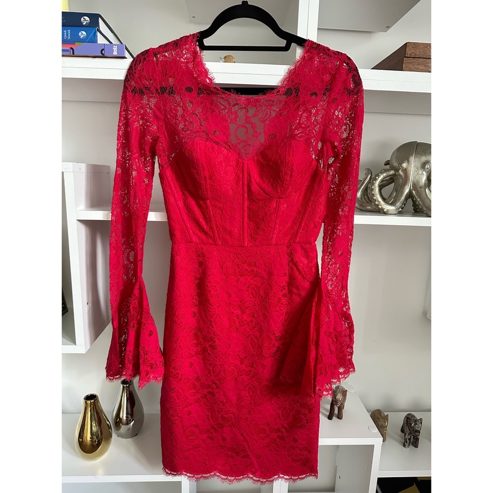 BCBGMaxAzria red cocktail dress